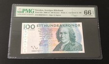2006 Sweden Sveriges Riksbank 100 Kronor Pick# 65c PMG 66 EPQ Gem UNC