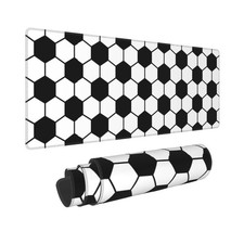 Football Geometric Pattern Gaming Mouse Pad, Large Non-Slip Rubber Base Mouse...
