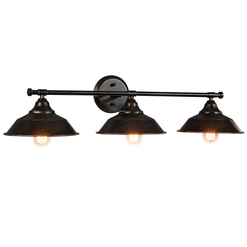 3-Light Modern Wall Sconce Fixture Home Bedroom Wall Lamp Industrial Style - Picture 6 of 6