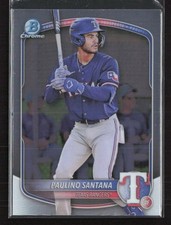 2025 Bowman #BCP-72 Paulino Santana Chrome Prospects Texas Rangers (WB)