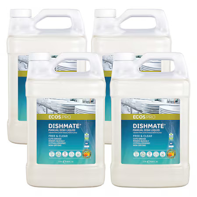 #ad Ecos Pl9721 04 Dish Soap Hand Wash 1 Gal Jug Liquid Unscented $58.69