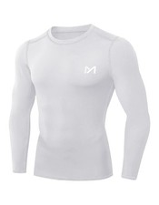 Men's Compression Long Sleeve Shirt Gym Underwear Thermal Quick Dry Warm Workout