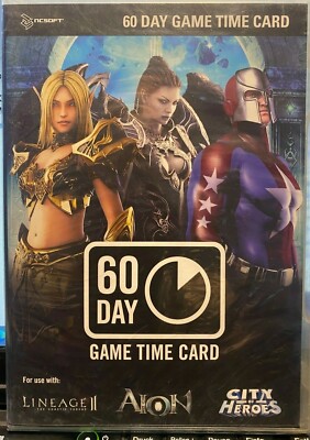 NCSOFT 60 TAG SPIELZEITKARTE PC SPIEL CITY OF HEROES - KEIN SPIEL ENTHALTEN