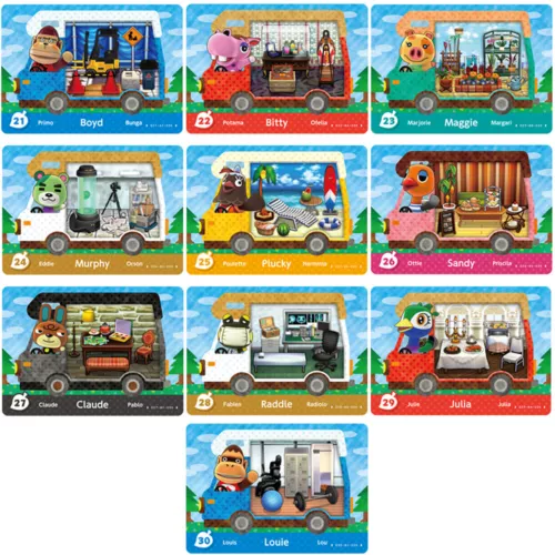50Pcs Animal Crossing Mini RV Game Cards for NS Switch 22 X 30mm - Picture 5 of 7