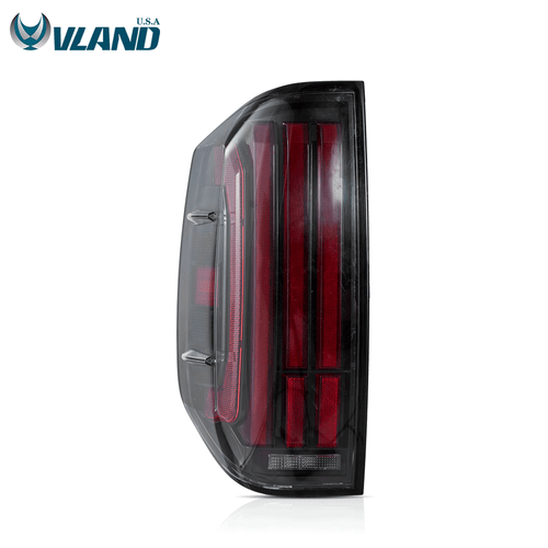 VLAND Full LED Tail Lights For 2014-2021 Toyota Tundra w/Red Sequential Signal - Picture 2 of 17