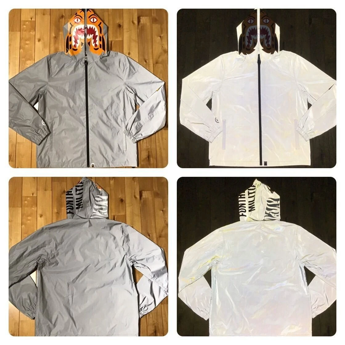 Bape reflective hooded jacket new arrivals