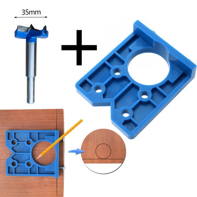 Hinge Drilling Template For Kitchen Cabinet Bathroom Vanity