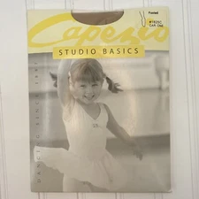 Capezio Studio Basics Matte Semi Opaque Carmel Footed Tights 1825C One Size
