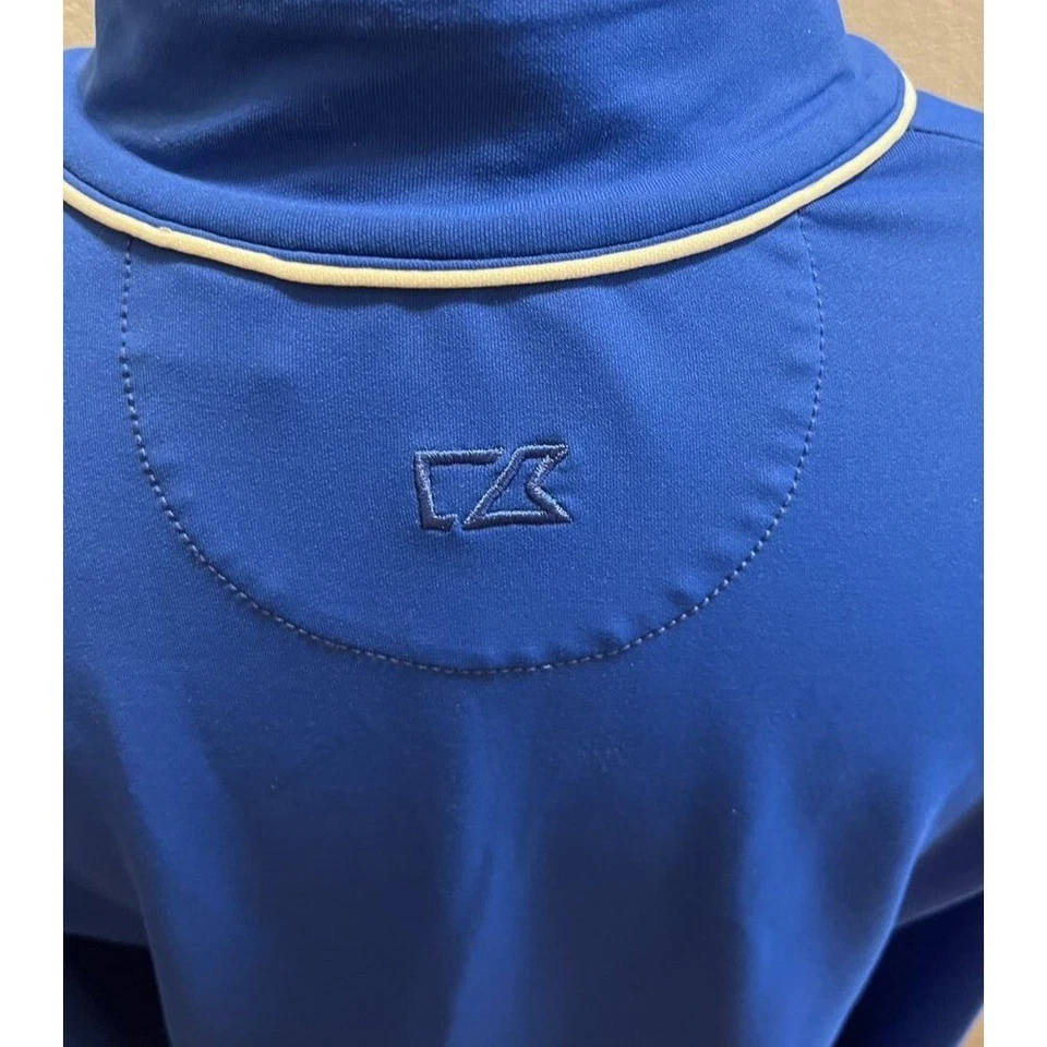 Pullover Cutter & Buck para mujer azul L 1/4 cremallera que absorbe la humedad manga larga Foto 4 de 4