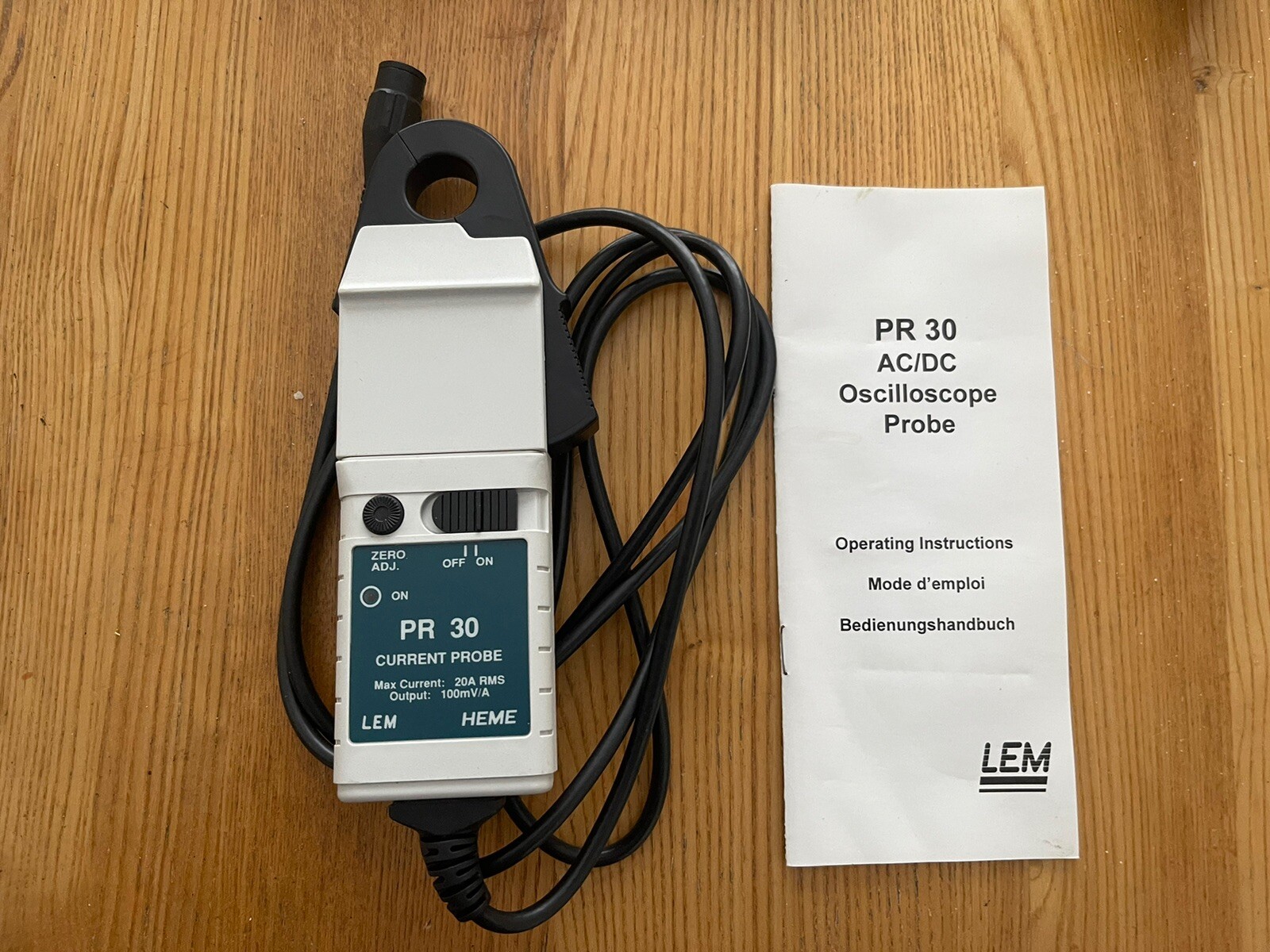 FARNELL PR30 oscilloscope probe Current Clamp NEW eBay