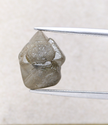 Big Rough Diamond 8.22tcw Gray Color Diamond Natural Polyhedron