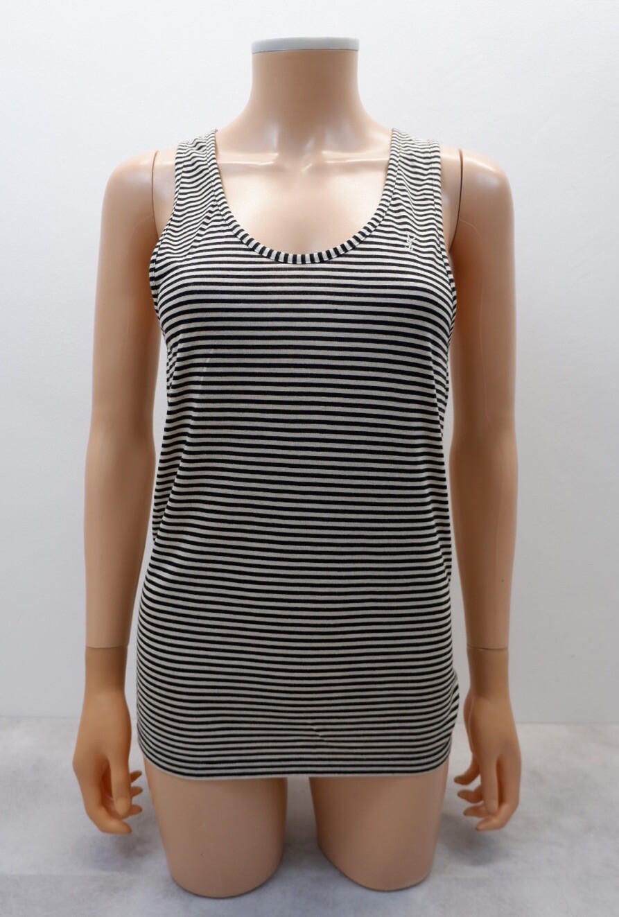 Canotta donna Saint Laurent YSL taglia M media senza maniche immacolata