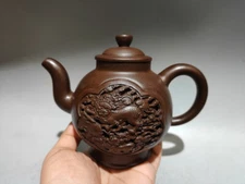 Chinese Yixing Zisha Clay Handmade Exquisite Teapot 镂空壶 27261