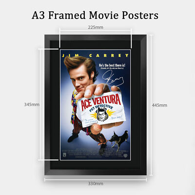 Ace Ventura: Pet Detective Movie Poster Signed Printed Autograph