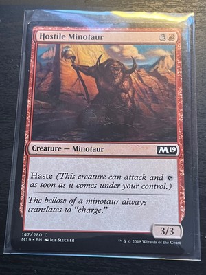 MTG Core Set 2019 (M19) - 147 Hostile Minotaur C