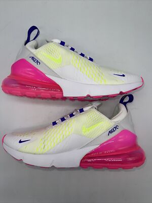 nike air max 270 white volt pink blast indigo