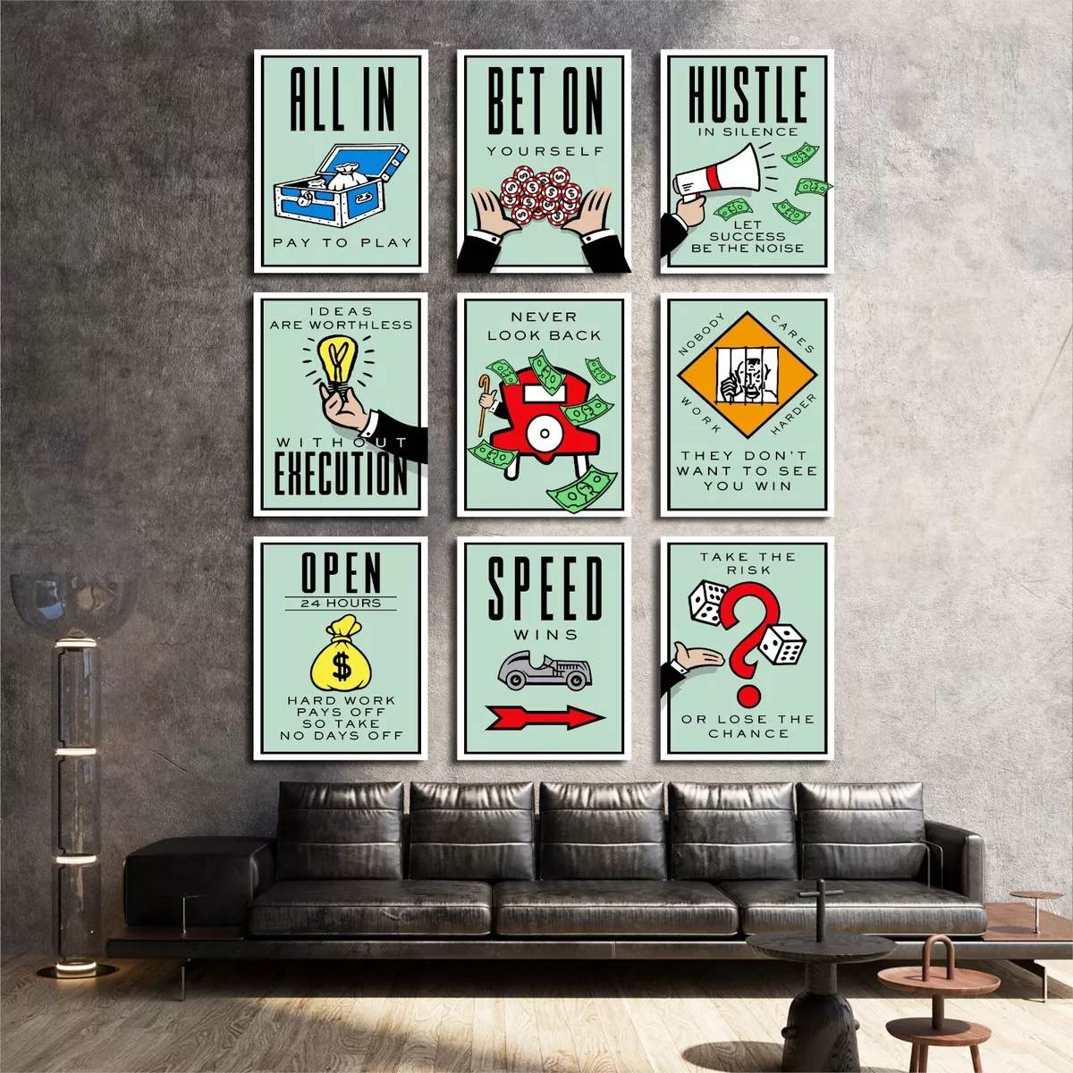 Monopoly edition 2 Motivation Success Work Gift Decor Wall Art POSTER 24