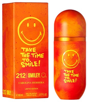 CAROLINA HERRERA 212 VIP SMILEY LIMITED EDITION EAU DE PARFUM 2.7 OZ Sealed
