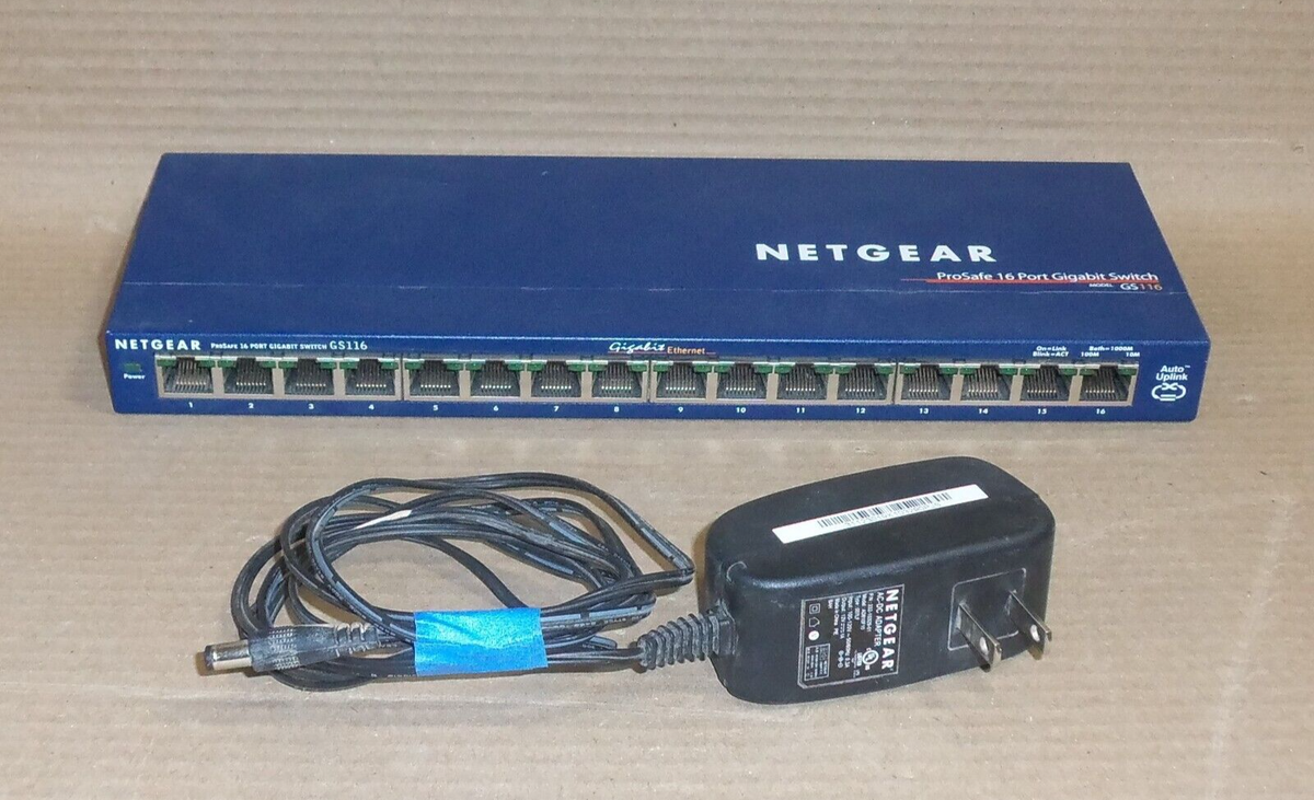 NETGEAR ProSAFE GS116Ev2 ☆ Plus Switch 16-Port Gigabit ☆ 卓上型
