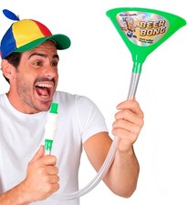 Milageto Biertrichter Mit Ventil - Trinktrichter Mit Schlauch Für Partyspiele 14,5x80cm