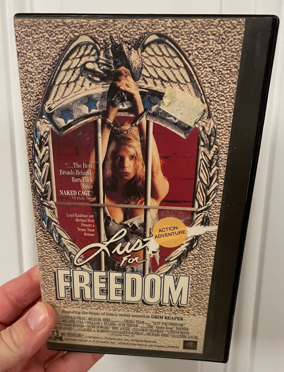 Lust For Freedom VHS Action AIP Video Tested Melanie Coll Rare