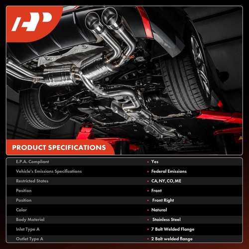 Convertidor catalítico delantero derecho para Hyundai Tucson 2005-2009 Kia Sportage 05-10 - Imagen 3 de 12