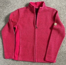 Gorgeous Weird Fish Macaroni Pink Fleece Full Zip Jacket S Small