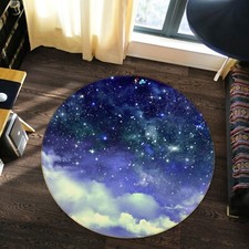3D Starry Sky Clouds Stars NAO10451 Game Rug Mat Elegant Photo Carpet Mat Fay