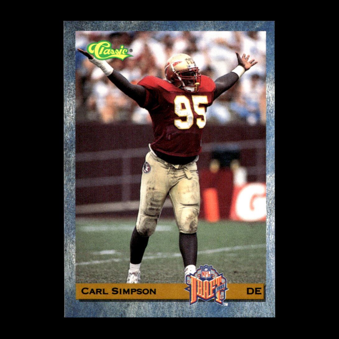 Carl Simpson 1993 Classic Chicago Bears #96 R326C 71