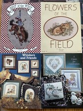 10 Stoney Creek Cross Stitch Collection Patterns Vintage 80's Holiday Nature