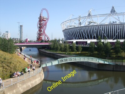 Photo 6x4 River Lea near Olympic Stadium Stratford/TQ3884 The Orbit can  c2012