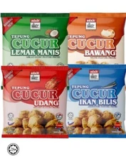 4x ADABI FLOUR FRITTER (LEMAK MANIS,CUCUR UDANG,BAWANG,  IKAN BILIS) 4 X 200G