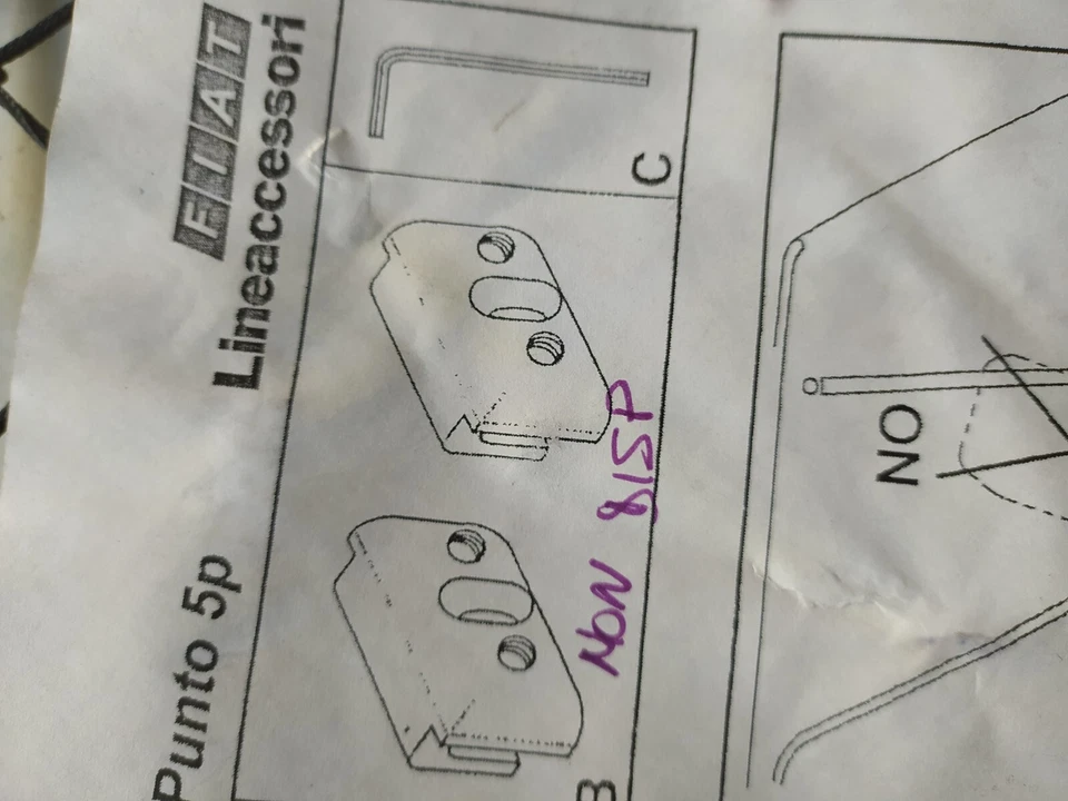 Fiat Punto 5 DOOR ORIGINAL DOG GRILL NET 71802127 50900728 50900462 - Image 3 of 4