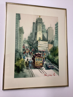 Ying Sun Watercolor San Francisco St. View Cal./China Artist
