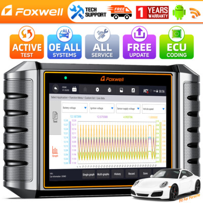 FOXWELL NT710 for Porsche Bidirectional OBD2 Scanner All System Diagnostic Tool 