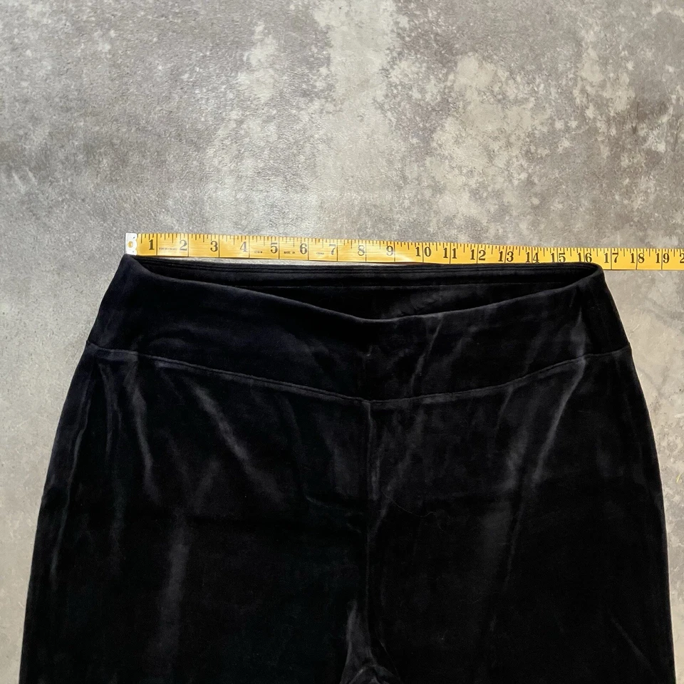 Talbots Pants Womens Plus 1X Black Pull On Velvet Straight Leg Basic - Image 2 of 4