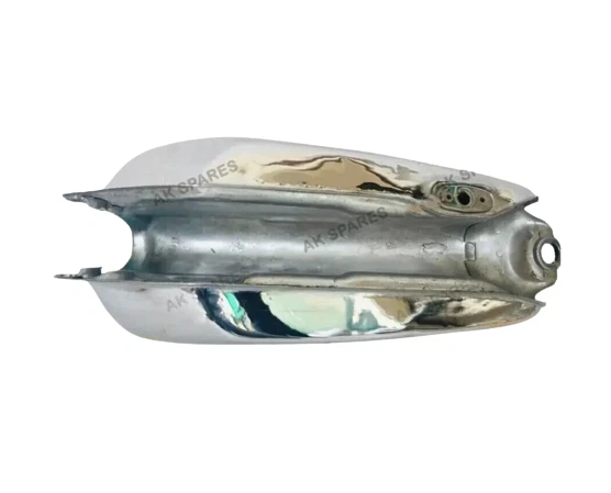 FIT FOR Honda CR125M 1974 Elsinore Green Chrome Steel Petrol Tank With Cap — 第 4/4 张图片