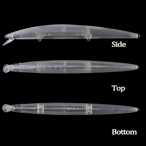 10PCS 18.5cm 20g Long Cast Rattle Minnow Unpainted Bait Blank Fishing Lure model - Picture 4 of 7