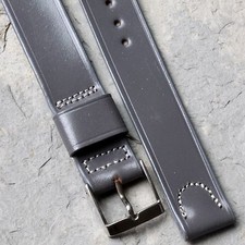 Single keeper Long vintage 16mm Shell Cordovan watch strap 1950s USA NOS band