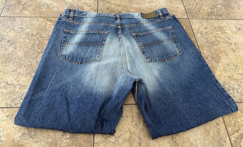 Tommy Hilfiger Blue Jeans Size 42X32 Mens Jeans Distressed - Foto 5 di 7