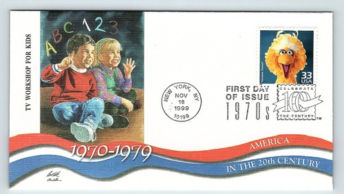 New York NY TV Workshop For Kids FDC Stamped Envelope Educational 1999 fdc17
