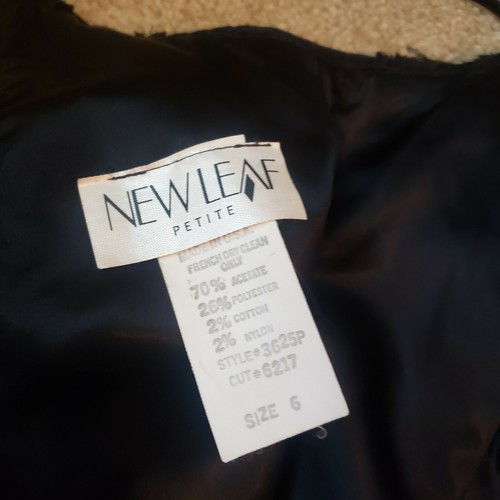 New Leaf Petite Black Formal Dress , Size 6 - Picture 4 of 5