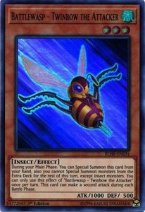 Battlewasp - Twinbow the Attacker - BLHR-EN034 - Ultra Rare - 1st Edition x3 - N