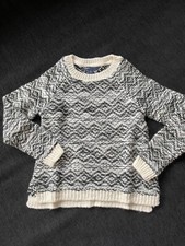 G105 NWT GAPKIDS GAP CREWNECK MIXED TEXTURE GIRL SWEATER SIZE 6-7