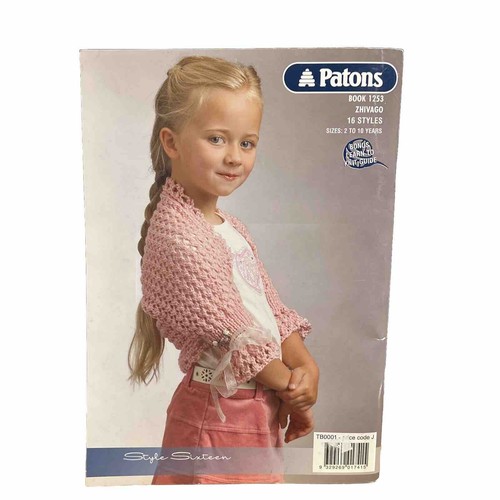 Patons Knitting Book 1253- Zhivago Kids, 16 Styles 2-10 Years N44v9 - Picture 2 of 12