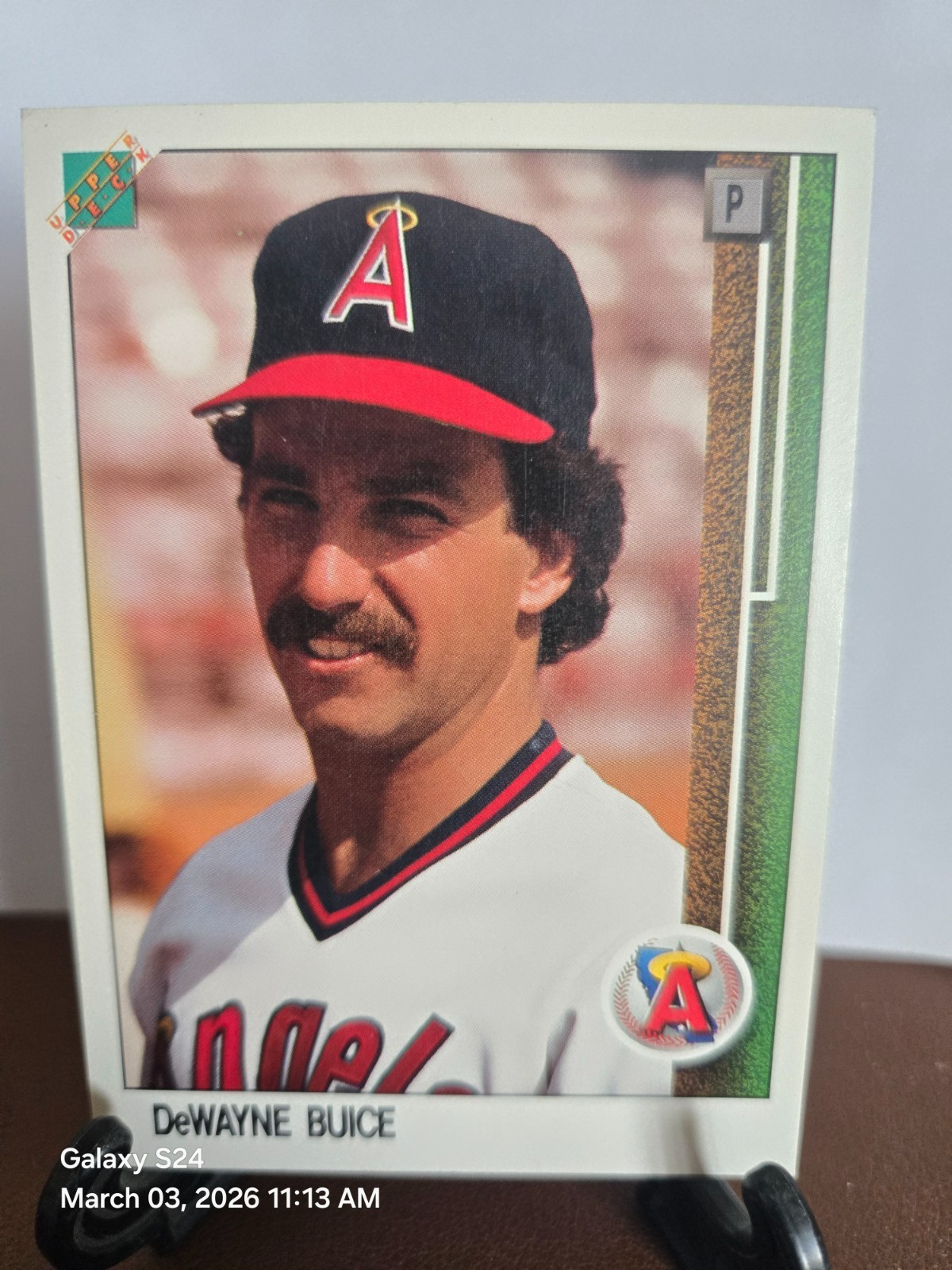 Dewayne Buice 1989 Upper Deck #1 Promo Rare Version Hologram