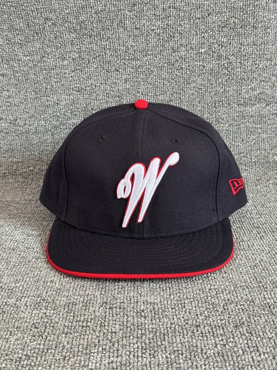 New Era 59FIFTY Walter's Fitted Baseball Cap Black Red Size 8