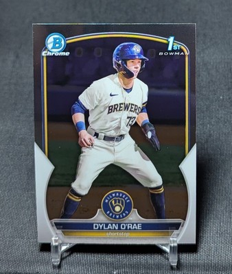 Dylan O'rae 1st Chrome Rookie 2023 Bowman Card #BCP-143 Milwaukee Brewers