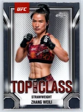 2025 Topps Chrome UFC Zhang Weili #TTC-18 Top of the Class UFC