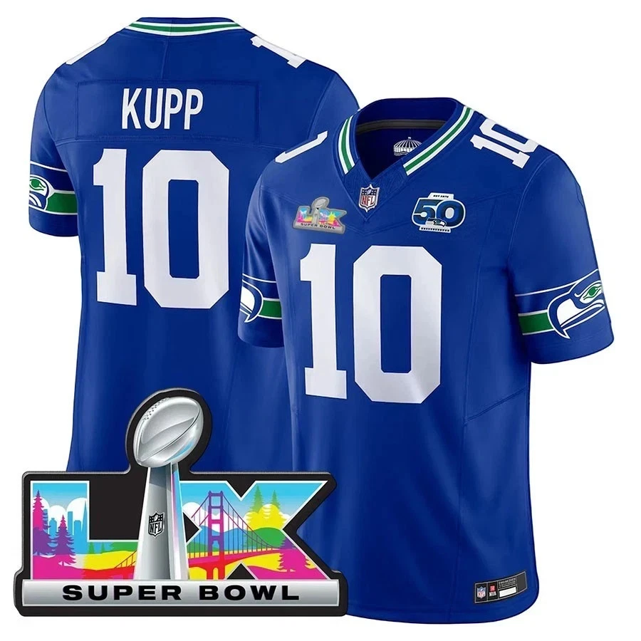 Men Seahawkss Cooper Kupp #10 Super B.owl LX Limited Printed Jersey